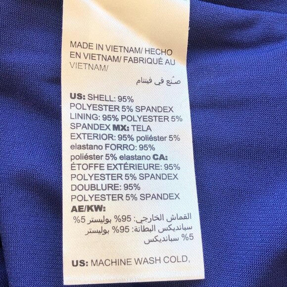 Petite Medium Chico’s Medallion Tie Sleeve Fully Lined Dress Size 8 - Picture 11 of 16